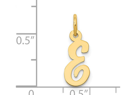14K Small Script Letter Initial Charm (Standard)