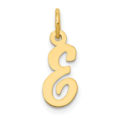 14K Small Script Letter Initial Charm (Standard)
