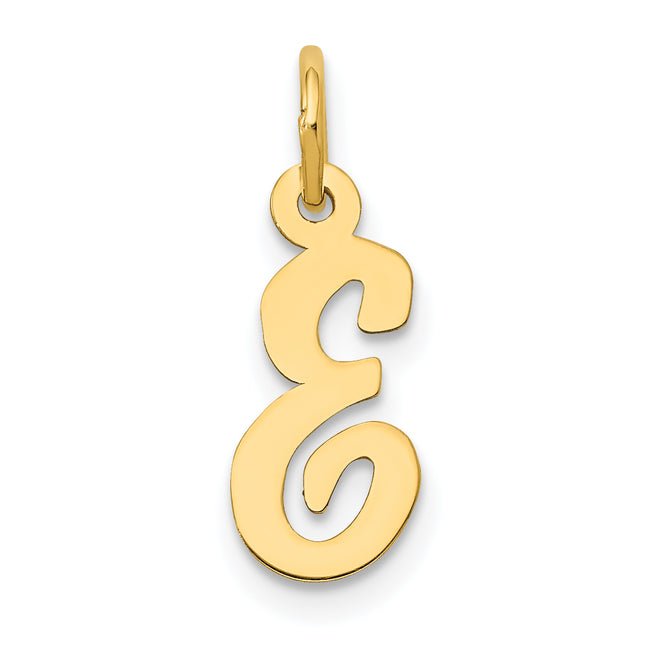 14k Small Script Letter Initial Charm (Standard)
