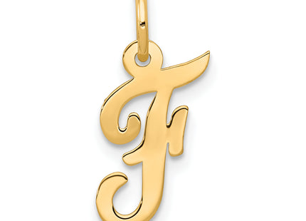 14k Small Script Letter Initial Charm