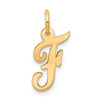 14K Small Script Letter Initial Charm (Standard)