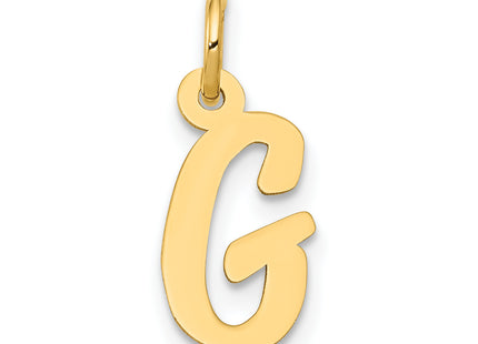 14k Small Script Letter Initial Charm