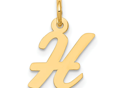 14k Small Script Letter Initial Charm
