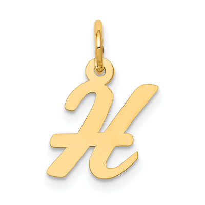 14K Small Script Letter Initial Charm (Standard)
