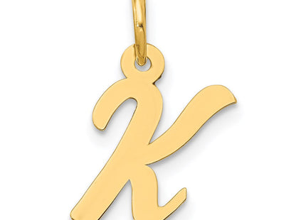14k Small Script Letter K Initial Charm (Style YC658K)