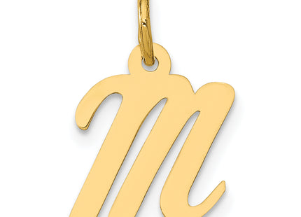 14k Small Script Letter Initial Charm