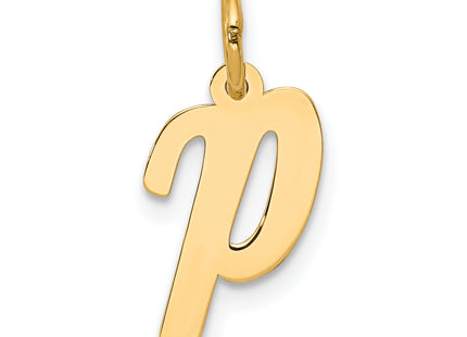 14k Small Script Letter Initial Charm