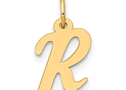 14k Small Script Letter R Initial Charm (Style YC658R)