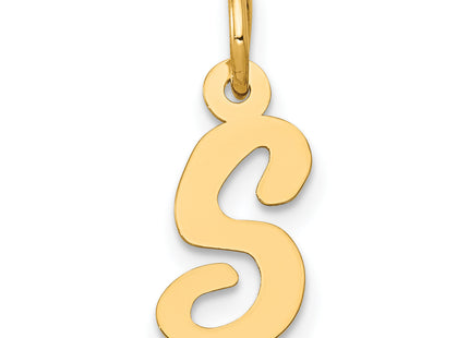 14k Small Script Letter Initial Charm
