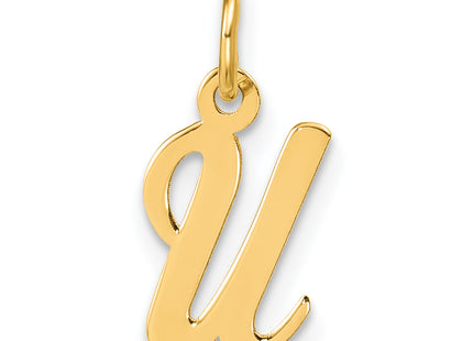 14k Small Script Letter Initial Charm