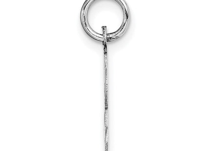 14k White Gold Small Script Letter L Initial Charm (Style YC659L)