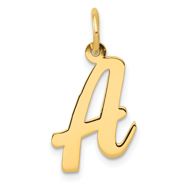 14k Medium Script Letter Initial Charm