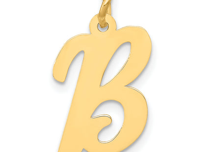 14k Medium Script Letter Initial Charm