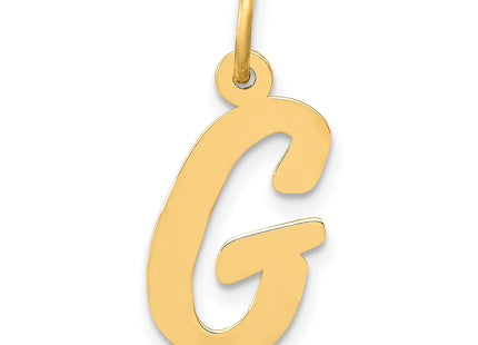 14k Medium Script Letter Initial Charm
