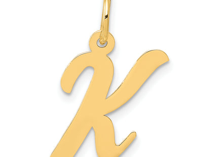 14k Medium Script Letter Initial Charm