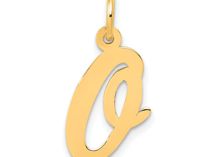 14k Medium Script Letter Initial Charm