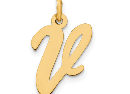 14k Medium Script Letter Initial Charm