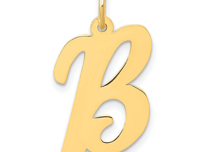 14k Large Script Letter Initial Charm