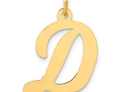 14k Large Script Letter Initial Charm