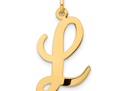 14k Large Script Letter Initial Charm