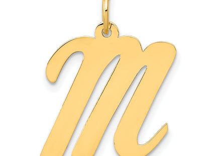 14k Large Script Letter Initial Charm