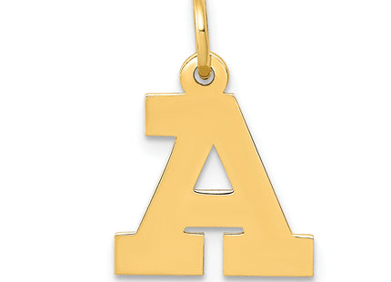 14k Small Block Letter Initial Charm