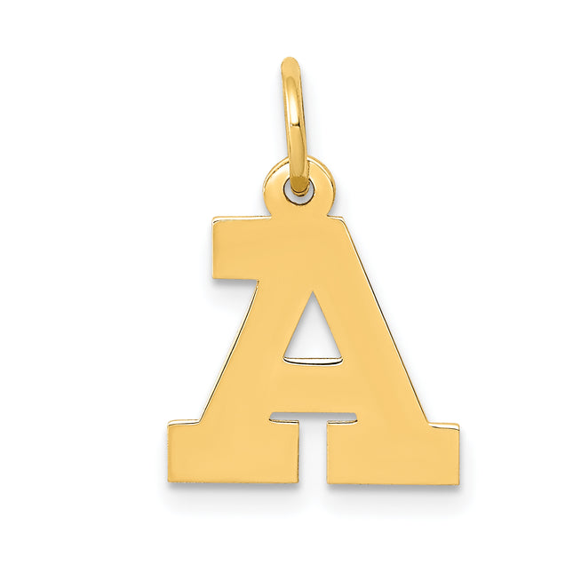 14k Small Block Letter Initial Charm