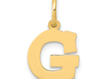 14k Small Block Letter Initial Charm