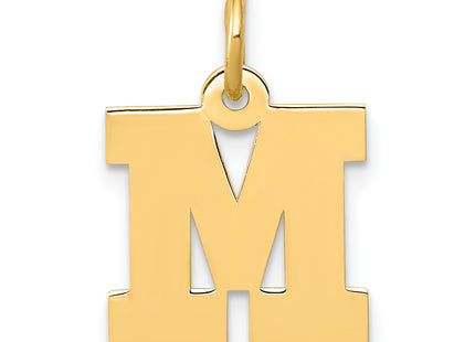 14k Small Block Letter Initial Charm