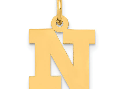 14k Small Block Letter Initial Charm