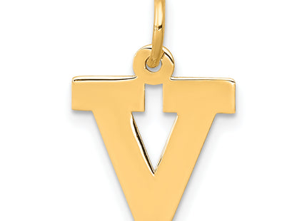 14k Small Block Letter Initial Charm