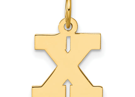 14k Small Block Letter Initial Charm
