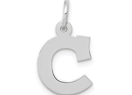 14KW Small Block Letter Initial Charm