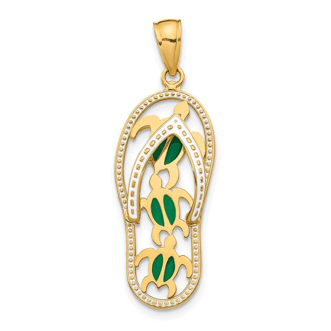 14k Yellow Gold Pendants Style YC869 - Classique Jewelry Inc.