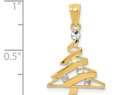 14k Yellow & Rhodium Pendants Style YC933 - Classique Jewelry Inc.