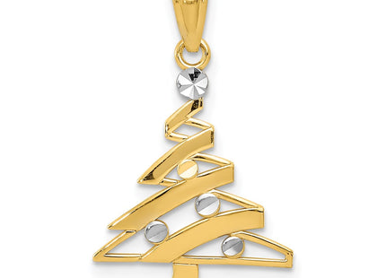 14k Yellow & Rhodium Pendants Style YC933 - Classique Jewelry Inc.