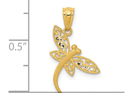 14k Yellow Gold Pendants Style YC951 - Classique Jewelry Inc.