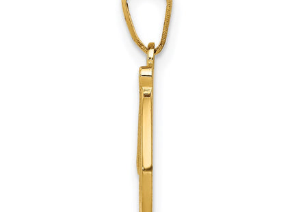 14k Yellow Gold Pendants Style YC993D - Classique Jewelry Inc.