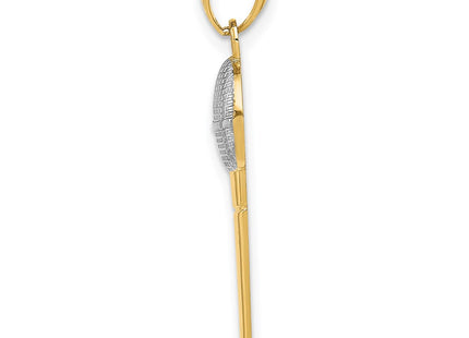 14k Yellow & Rhodium Pendants Style YC999 - Classique Jewelry Inc.