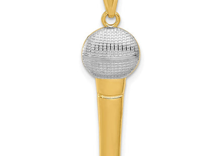 14k Yellow & Rhodium Pendants Style YC999 - Classique Jewelry Inc.