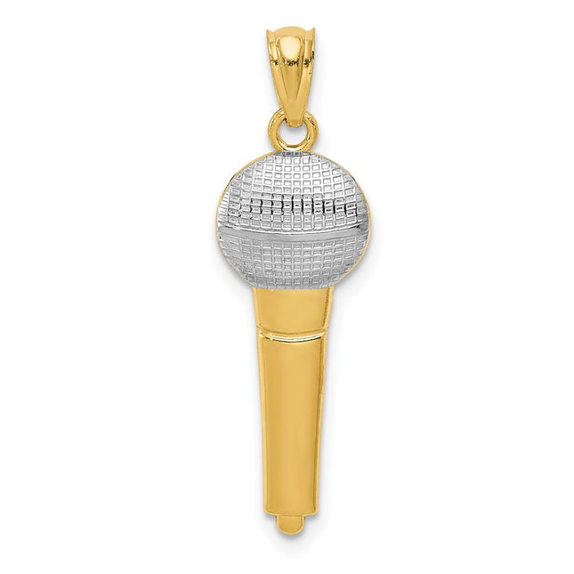 14k Yellow & Rhodium Pendants Style YC999 - Classique Jewelry Inc.