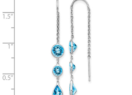 14k White Gold Earrings Style YE1048 - Classique Jewelry Inc.