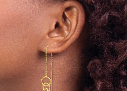 14k Yellow Gold Earrings Style YE1053 - Classique Jewelry Inc.