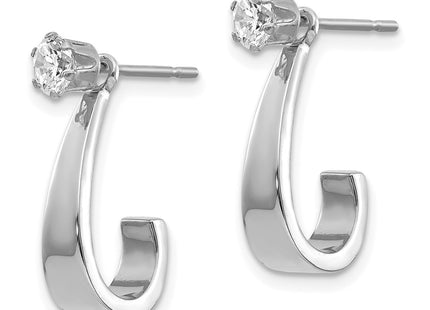 14k White Gold Earrings Style YE1084 - Classique Jewelry Inc.