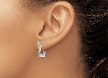 14k White Gold Earrings Style YE1084 - Classique Jewelry Inc.