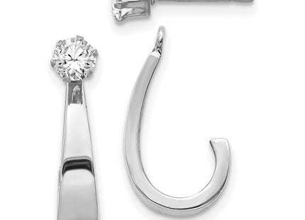 14k White Gold Earrings Style YE1084 - Classique Jewelry Inc.