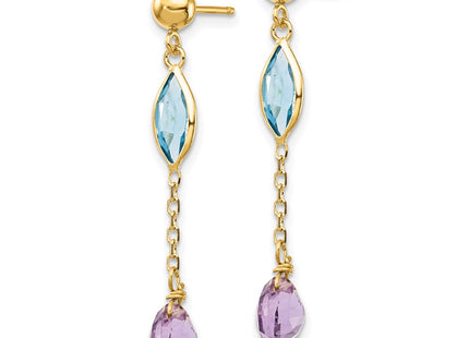 14k Yellow Gold Earrings Style YE1368 - Classique Jewelry Inc.