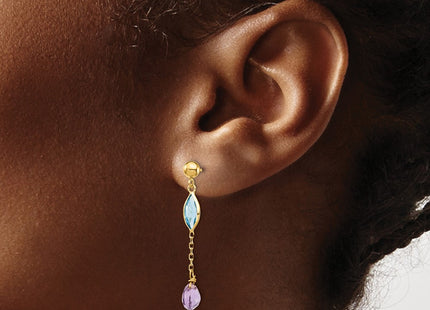 14k Yellow Gold Earrings Style YE1368 - Classique Jewelry Inc.