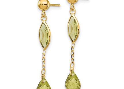 14k Yellow Gold Earrings Style YE1369 - Classique Jewelry Inc.