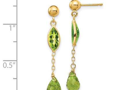 14k Yellow Gold Earrings Style YE1369 - Classique Jewelry Inc.